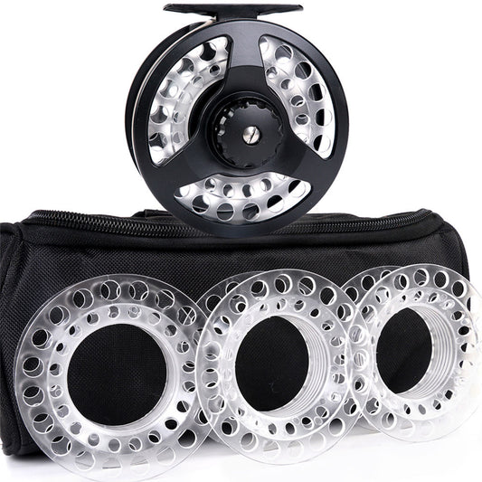 Newbility Fly Reel #5 6 #7 8 Die Casting Aluminum With 3 Extra Plastic Cassette Spools Fly Fishing Reel