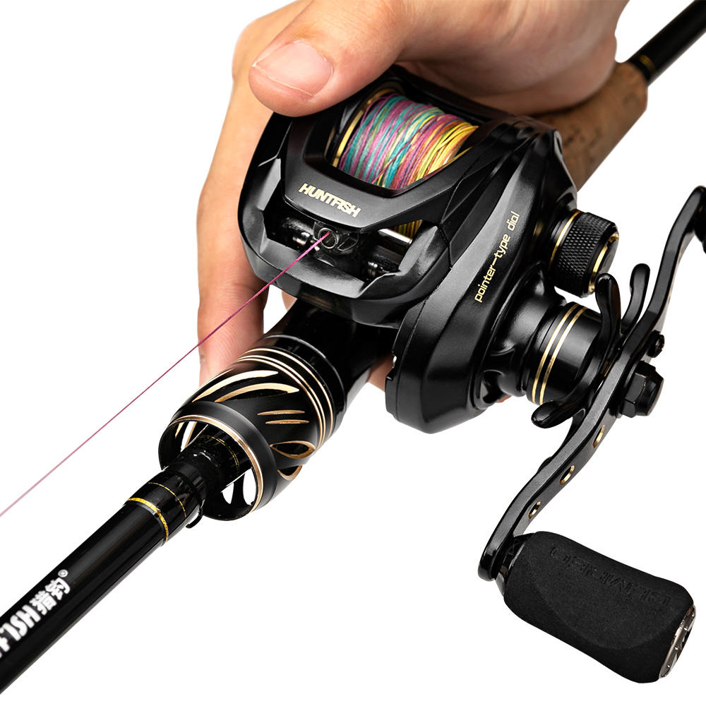 NewBility Casting Spinning Fishing Rod and Fishing Reel Combo 2.1/2.4m Lure Bass Travel Rod Baitcasting Reel