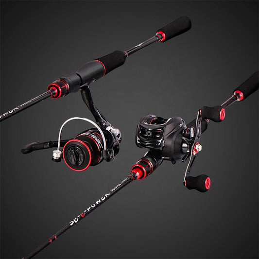 Newbility Supplier Carbon Fiber Big Game Spinning Casting Lure Fishing Rod And Reel Combo Set Fishing Kit