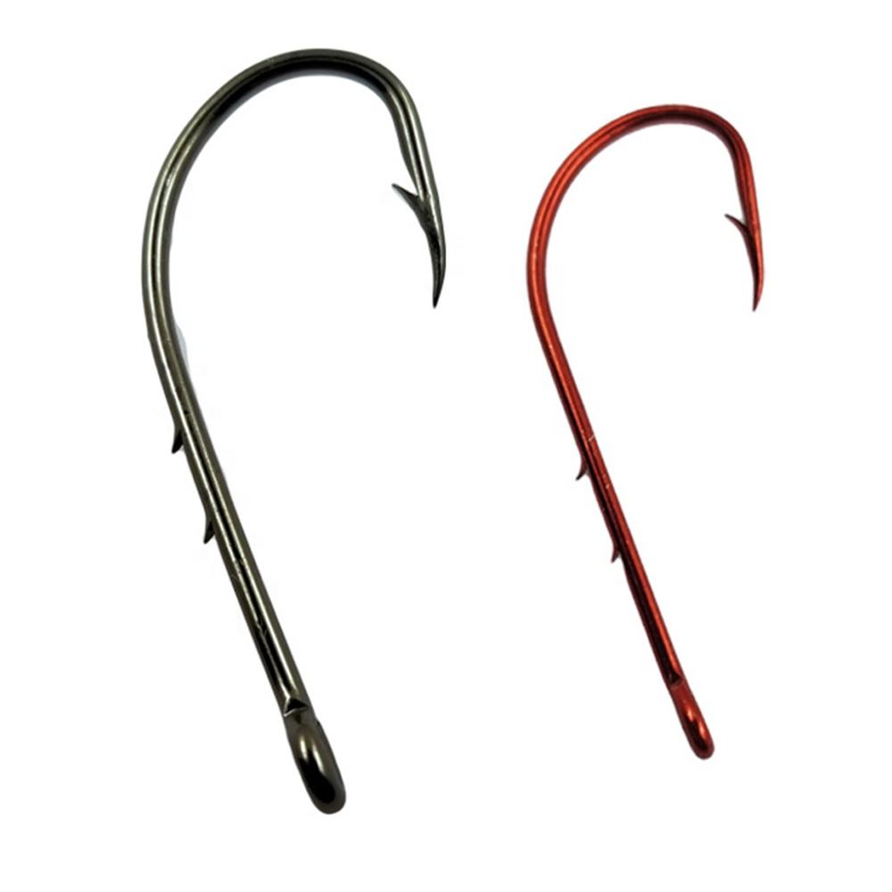 Newbility Black Nickel Bait Holder Carp Sea Fishing Hooks Carbon Steel Long Shank Fish Hook