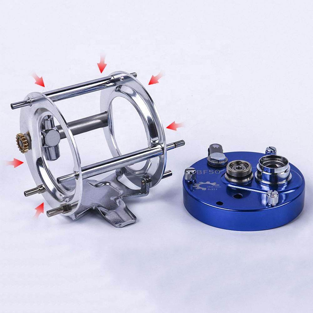 Newbility 5.2:1 6+1BB in stock full metal frame trolling reel seawater fishing reels