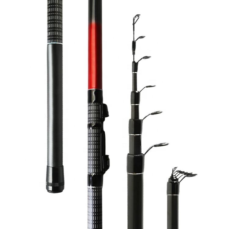 Newbility 24T high carbon fishing rod 5m seawater red telescopic fishing rods