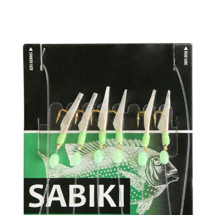 Newbility Customized Fish Skin Sabiki Rigs Lure Saltwater Fishing Bait Sabikis