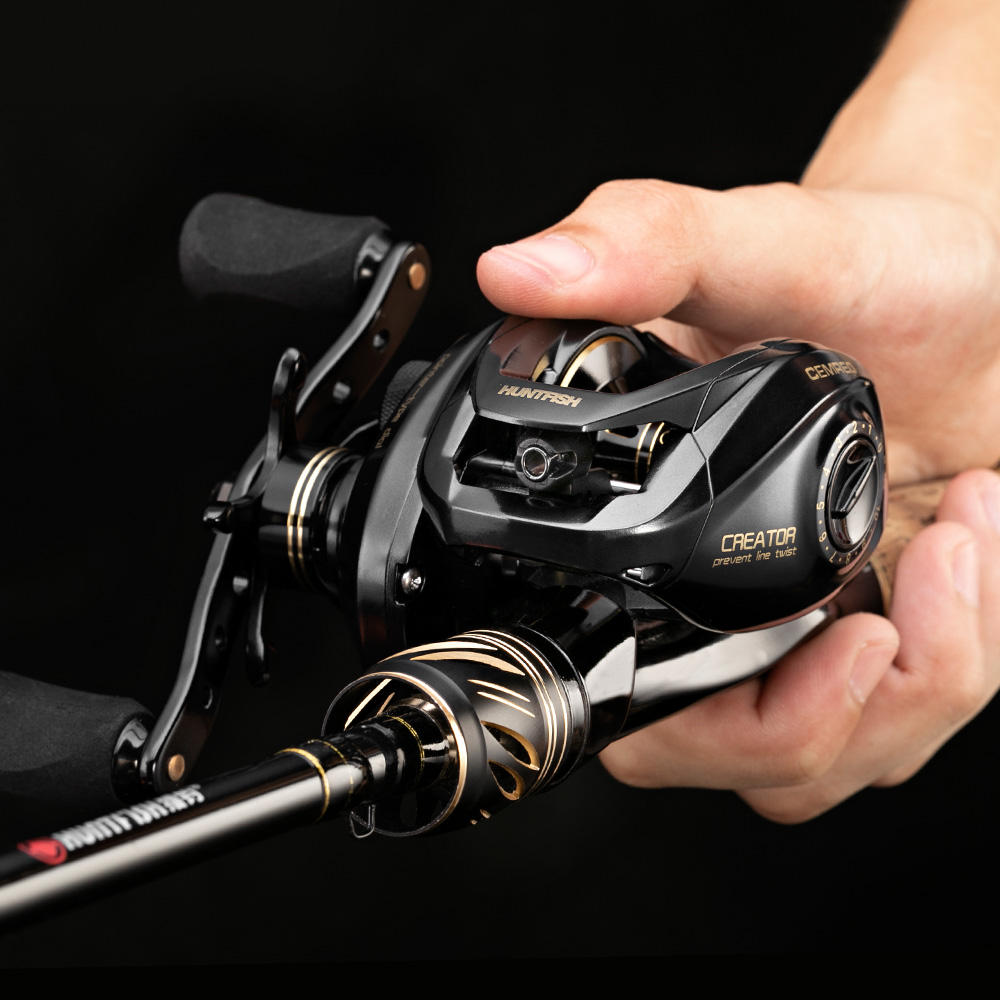 NewBility Casting Spinning Fishing Rod and Fishing Reel Combo 2.1/2.4m Lure Bass Travel Rod Baitcasting Reel