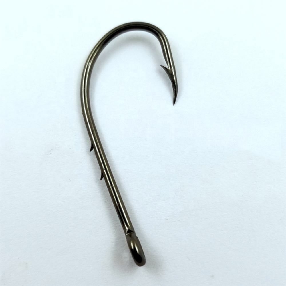 Newbility Black Nickel Bait Holder Carp Sea Fishing Hooks Carbon Steel Long Shank Fish Hook